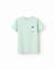 T-shirt en coton avec imprimé sou do sol Blanc+Orange sombre+Vert clair 7 - vertbaudet enfant 