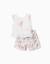 Blouse sans manches et short avec imprimé carolina celas x zippy Blanc 2 - vertbaudet enfant 
