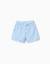 Short en coton avec imprimé carolina celas x zippy Bleu clair 2 - vertbaudet enfant 