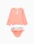 Ensemble de bain bébé avec protection uv 40+ et motif mosaïque Blanc 4 - vertbaudet enfant 