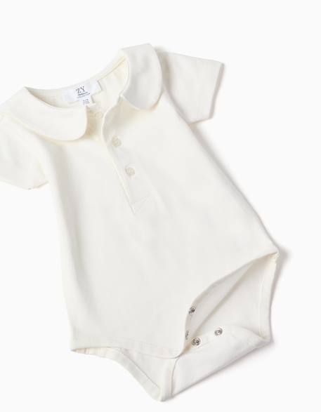 Ensemble body en coton + barboteuse en jean Bleu 3 - vertbaudet enfant 