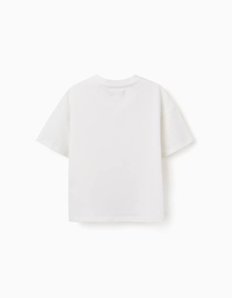T-shirt en coton avec imprimé carolina celas x zippy Blanc 2 - vertbaudet enfant 