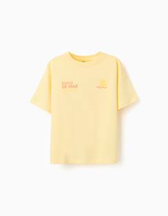 Garçon-T-shirt, polo, sous-pull-T-shirt-T-shirt en coton avec imprimé banho de mar