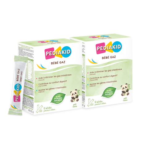 Bébé gaz 12 sticks - lot de 2 MULTICOLORE 1 - vertbaudet enfant 