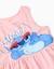 Débardeur en coton avec imprimé stitch Rose clair 4 - vertbaudet enfant 