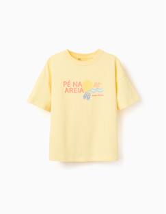 Garçon-T-shirt, polo, sous-pull-T-shirt-T-shirt en coton avec imprimé banho de mar