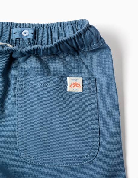 Short long en coton avec cordon de serrage carolina celas x zippy Beige clair+Bleu 7 - vertbaudet enfant 