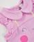 Barboteuse en tricot pour nouveau-né avec fleurs appliquées Rose 3 - vertbaudet enfant 
