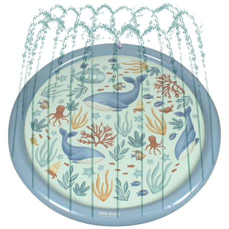 Tapis d'eau - jeux d’eau Bleu, marron, jaune 2 - vertbaudet enfant 
