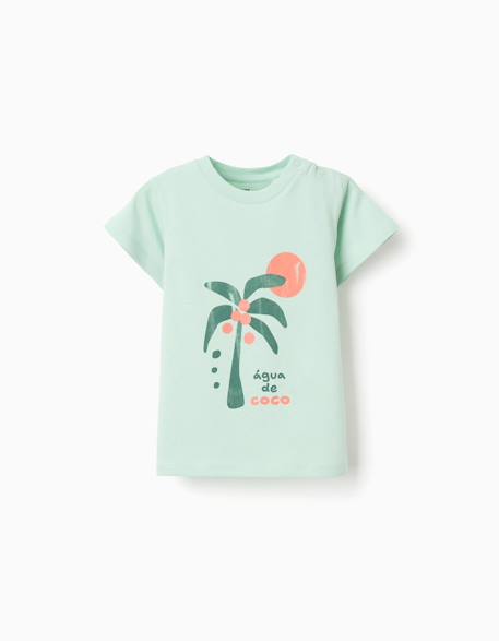 Bébé-T-shirt en coton avec imprimé mais mar