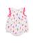 Barboteuse en tricot pour nouveau-né avec imprimé glaces Blanc 1 - vertbaudet enfant 