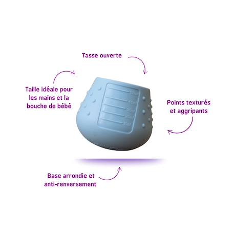 Dinkycup - tasse d'apprentissage Bleu 4 - vertbaudet enfant 