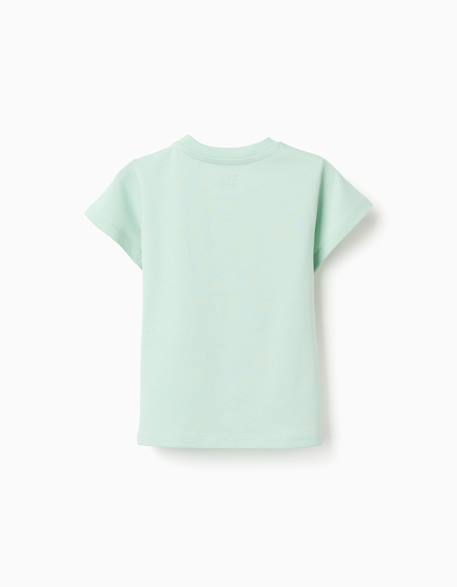 T-shirt en coton avec imprimé mais mar Blanc+Orange sombre+Vert clair 9 - vertbaudet enfant 