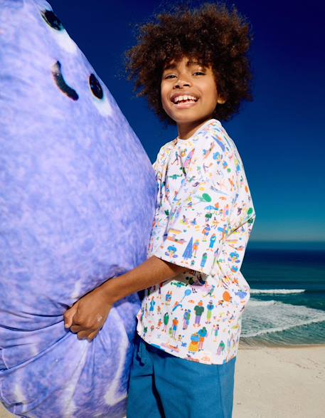 T-shirt en coton avec illustration carolina celas x zippy Blanc 2 - vertbaudet enfant 