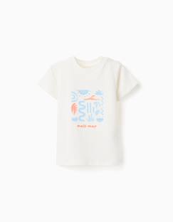 -T-shirt en coton avec imprimé mais mar
