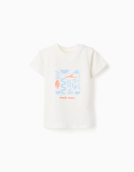 Bébé-T-shirt, sous-pull-T-shirt en coton avec imprimé mais mar