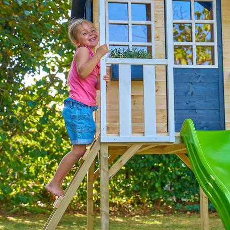 Plateforme pilotis pour maisonnette modulable  bois fsc® Marron - blanc 3 - vertbaudet enfant 