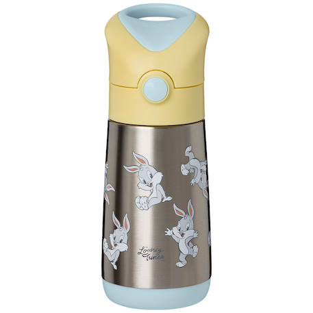 Gourde isotherme avec paille looney tunes (350 ml)  - vertbaudet enfant