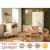 Chambre bébé 3 pièces , lit bébé 120x60 à barreaux, commode à langer, armoire 2 portes - angele Blanc 1 - vertbaudet enfant 