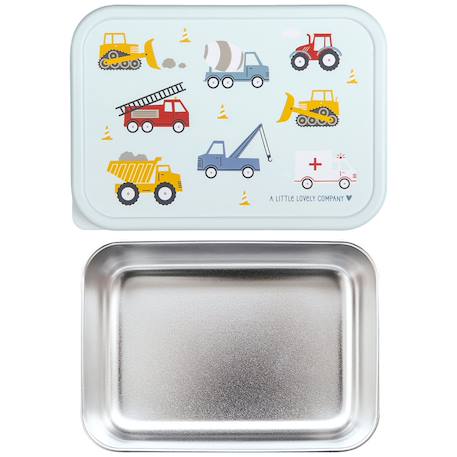 Lunch box en acier inoxydable véhicules Bleu, jaune, rouge 6 - vertbaudet enfant 