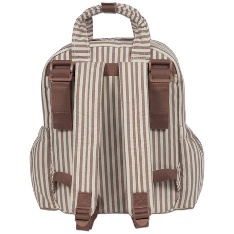Sac à dos à langer praliné rayures moka Marron+Vert 5 - vertbaudet enfant 