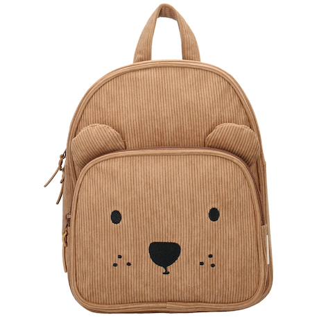 Sac à dos enfant beary ourson côtelé (31 cm) Beige 2 - vertbaudet enfant 