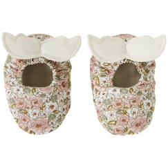 Chaussures-Chaussures bébé 17-26-Chaussons avec ailes d'ange imprimé liberty (0-6 mois)