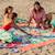 Serviette de plage 2 en 1 jeu de l'oie (180 x 180 cm) Orange, bleu, jaune 5 - vertbaudet enfant 