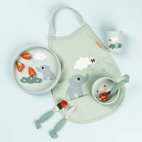 Bavoir élastique elphee Vert 4 - vertbaudet enfant 