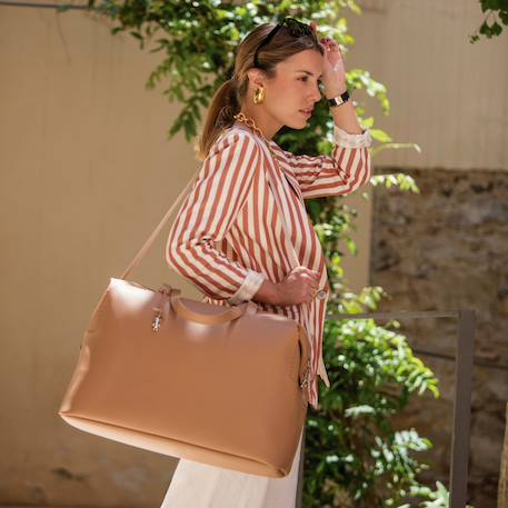 Sac weekend icon cream Beige+Marron 11 - vertbaudet enfant 
