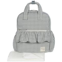 Puériculture-Sac à langer-Sac à dos à langer praliné vichy moka