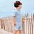Combinaison anti-uv rayures & crabes (12-24 mois) Bleu, blanc, orange 2 - vertbaudet enfant 