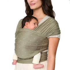 Puériculture-Echarpe de portage aura knit olive diamonds