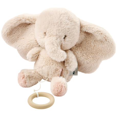 Peluche musicale fanfan l'éléphant sable (35 cm) Beige 2 - vertbaudet enfant 