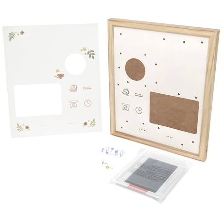 Cadre maternité à empreintes (28x33 cm) Beige, bois 3 - vertbaudet enfant 