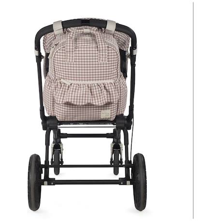 Sac à dos à langer praliné vichy moka Marron 2 - vertbaudet enfant 