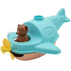 Jouet-Premier âge-Hydravion bateau de petit ours brun pêche
