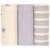 Lot de 3 langes mousseline tiny team lilas pastel (60x60 cm) Lilas, blanc 2 - vertbaudet enfant 