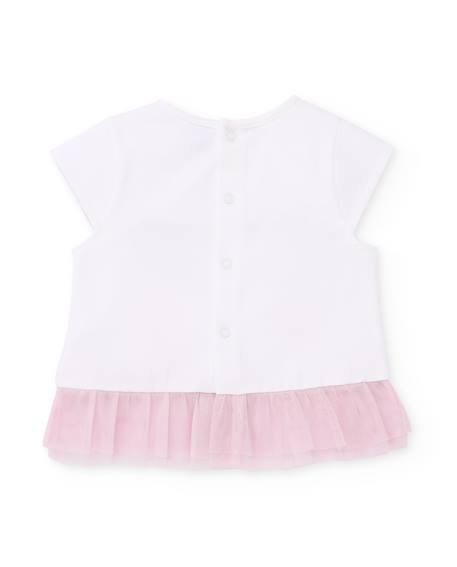Ensemble en tricot pour nouveau-né avec volant en tulle Blanc 4 - vertbaudet enfant 