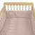 Tour de lit praliné vichy rayures moka (120x60 cm) Marron 3 - vertbaudet enfant 