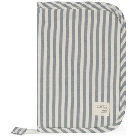 Protège carnet de santé praliné rayures moka Vert 1 - vertbaudet enfant 