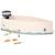 Bateau en toile avec kit de pêche kid's hub Beige, bleu, jaune 1 - vertbaudet enfant 