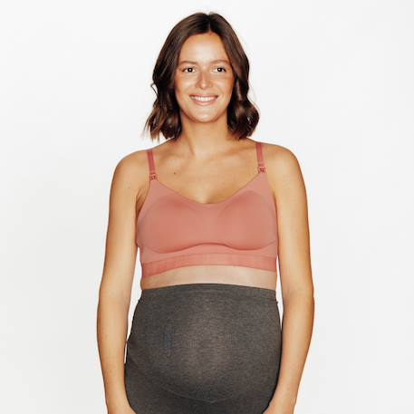 Brassiere de grossesse sans armatures en microfibre heroine Rose 1 - vertbaudet enfant 