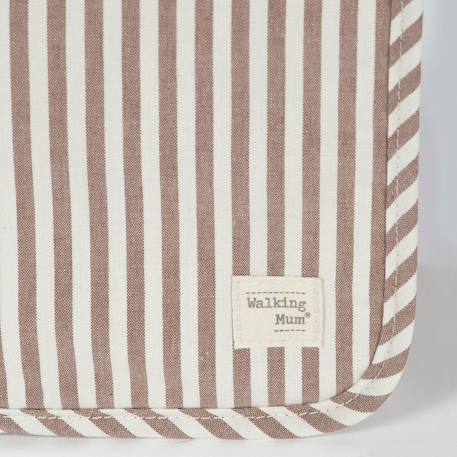 Protège carnet de santé praliné rayures moka Marron+Vert 4 - vertbaudet enfant 
