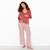 Pyjama 2 pieces de grossesse avec brassiere intégrée et ceinture stretch insomnia Multico rose 1 - vertbaudet enfant 