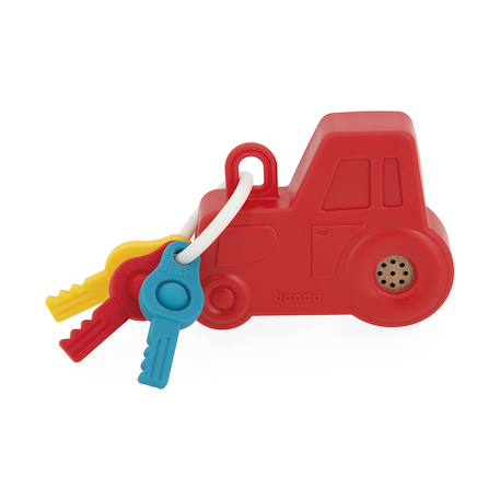 Hochet interactif porte-clés tracteur Rouge 4 - vertbaudet enfant 