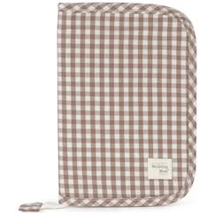 Puériculture-Protège carnet de santé praliné vichy moka