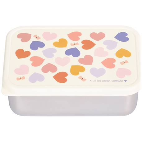 Lunch box en acier inoxydable cœurs Rose, orange, violet 2 - vertbaudet enfant 
