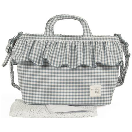 Sac à langer praliné vichy matcha Vert 1 - vertbaudet enfant 