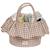 Panier de rangement praliné vichy moka Marron 2 - vertbaudet enfant 